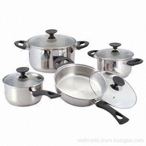 Hot sell Stainless Steel 8pcs Cookware Set
